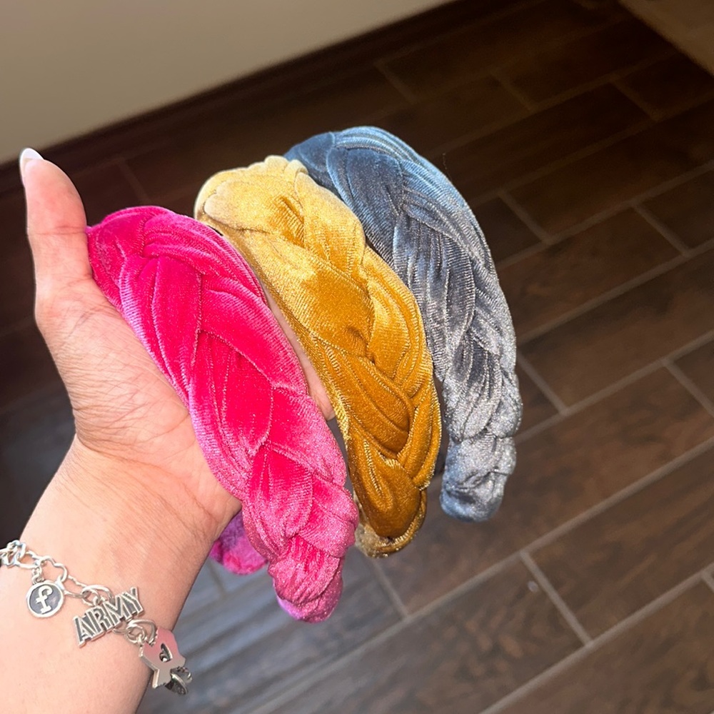 3-pack Velvet headbands